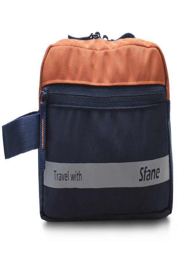 Sfane Portable Travel kit,Cosmetic Bag Makeup Organizer Zipper Toiletry Carry Pouch for Travel, Toiletry Kit (Blue) - Image 1